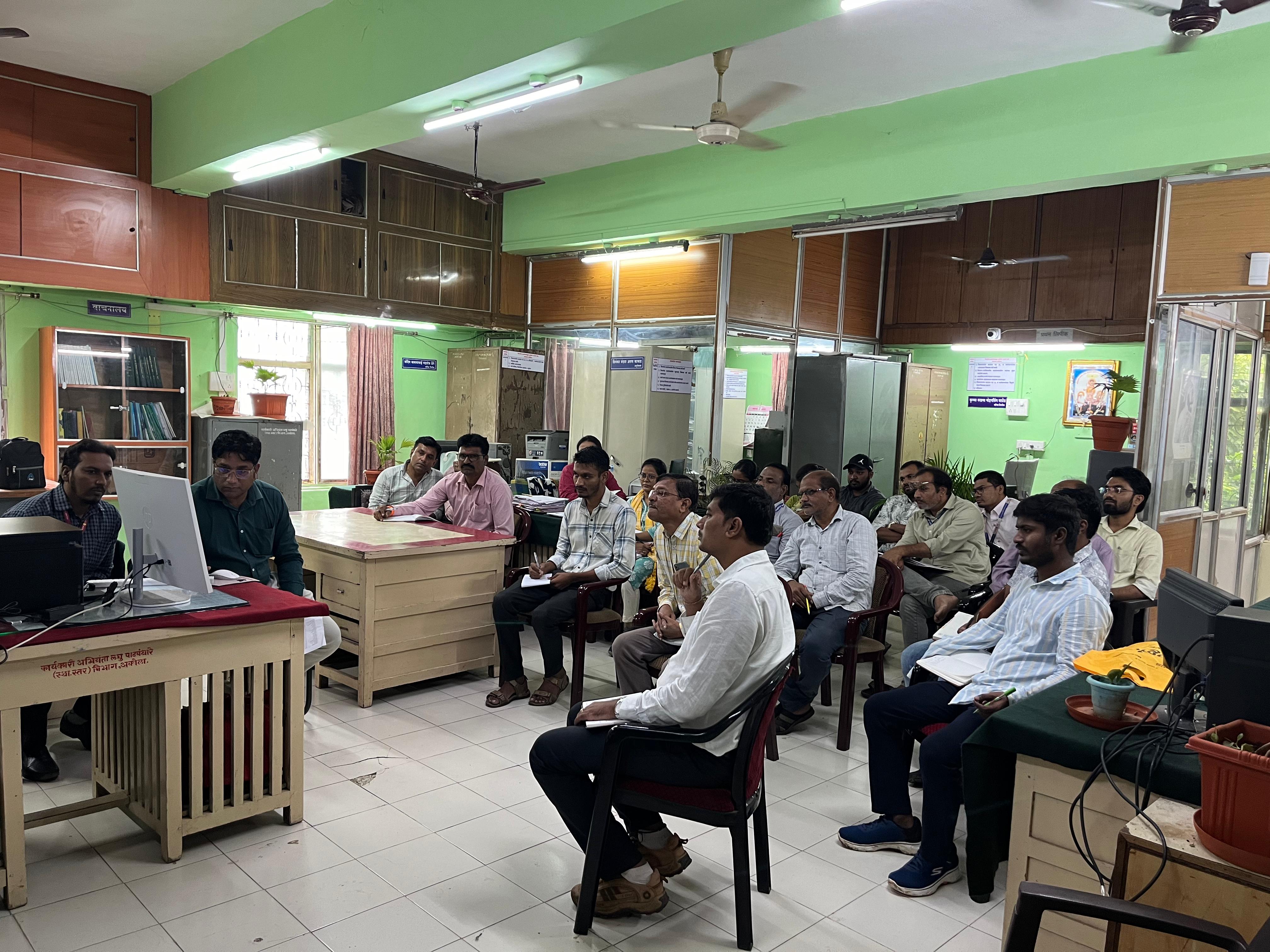 मृद व जलसंधारण विभागात ई-ऑफिस प्रणालीचे प्रशिक्षण आयोजित !!!